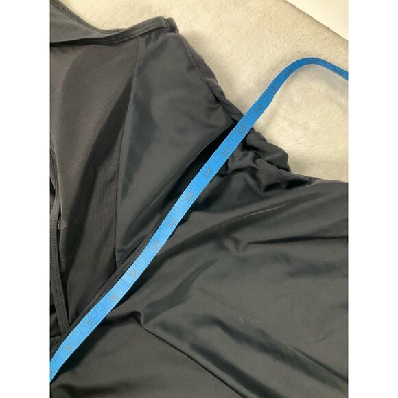 CupShe Extra Large XL Black Bathing Suit‎ NWT One Piece Swimsuit Mesh V-neck - Picture 8 of 12